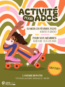 AQEPA MONTRÉAL RÉGIONAL: Activité pour ados 🛼