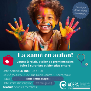 La santé en action activité AQEPA Estrie 2026